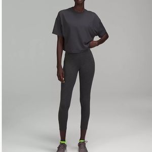 Lululemon Wunder Train Legging 28’ in Heathered Graphite Grey Size 6